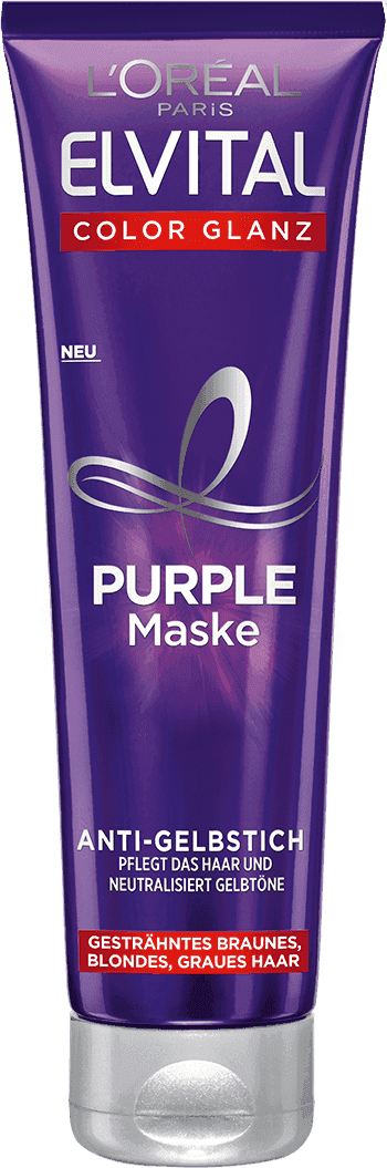 Pflege Fuer Coloriertes Haar Elvital Color Glanz Purple Maske Packshot